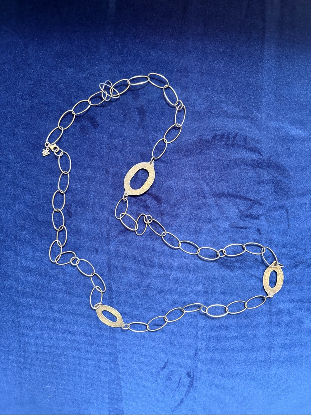 Silpada Retired Hammered SS Necklace